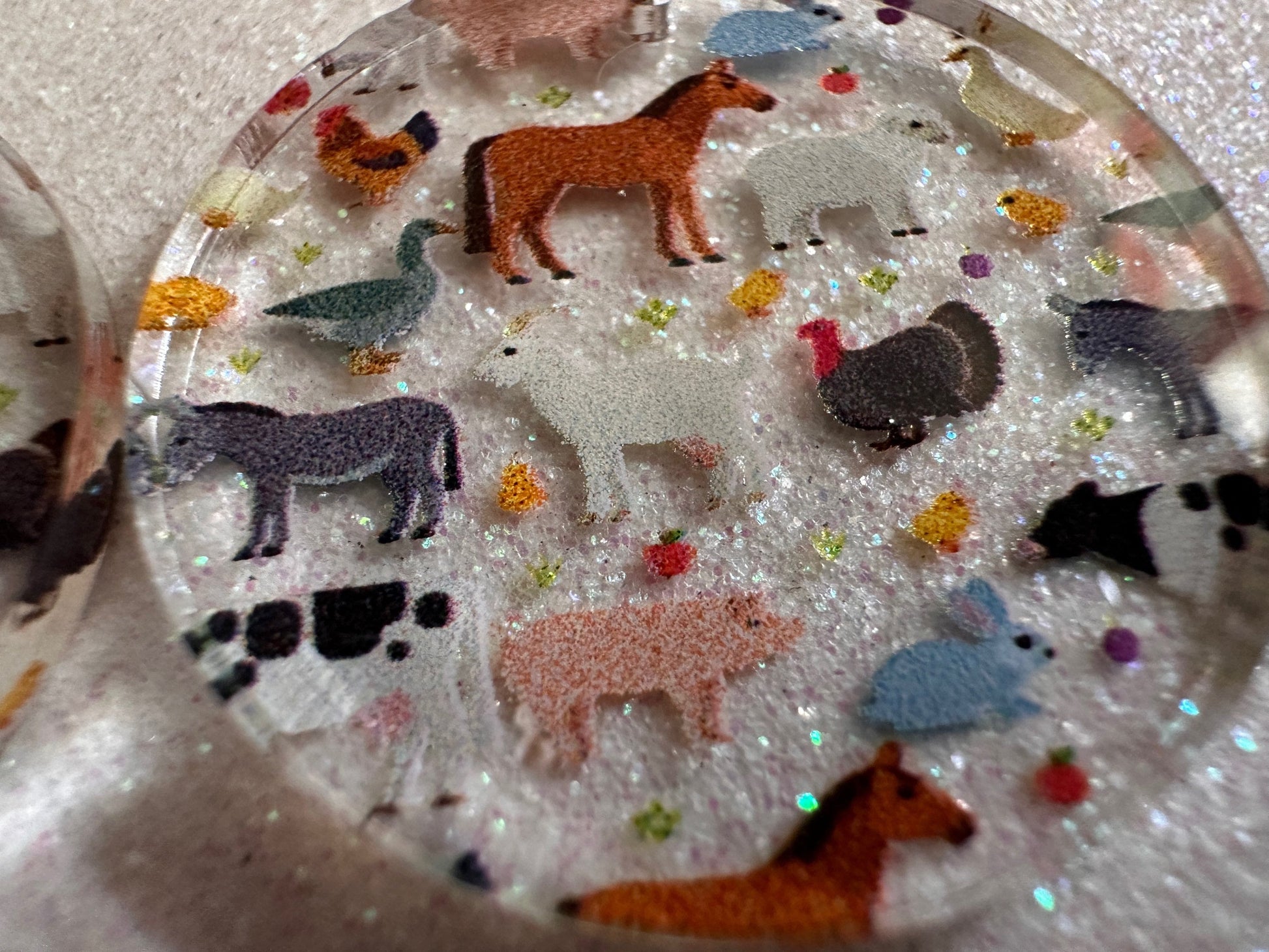 Goat Earrings: Laser Cut Acrylic Farm Animals, Cow, Donkey, Duck, Horse, Rabbit, Pig, Turkey, Chicken, Farmer, Best Gifts for Her/Him/Them