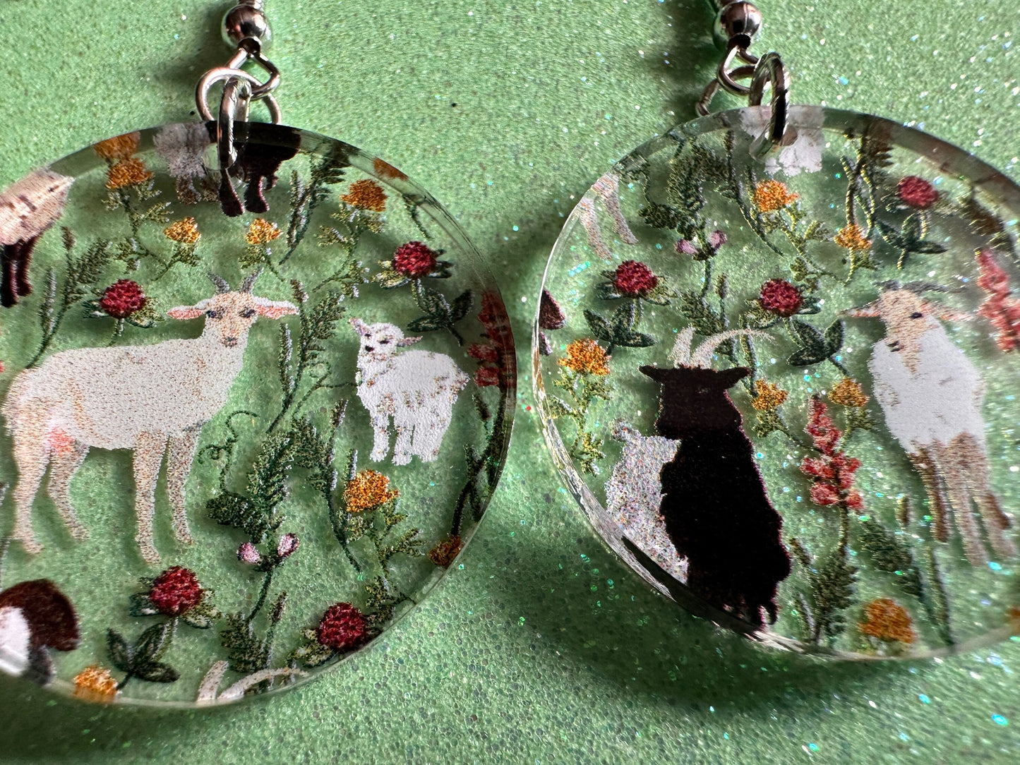 Goat Earrings: Laser Cut Acrylic Goats, Baby Goats, Kids, Farm, Animals, White Goat, Brown Goat, Black Goat, Best Gifts for Her/Him/Them