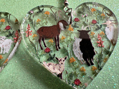Goat Earrings: Laser Cut Acrylic Goats, Baby Goats, Kids, Farm, Animals, White Goat, Brown Goat, Black Goat, Best Gifts for Her/Him/Them