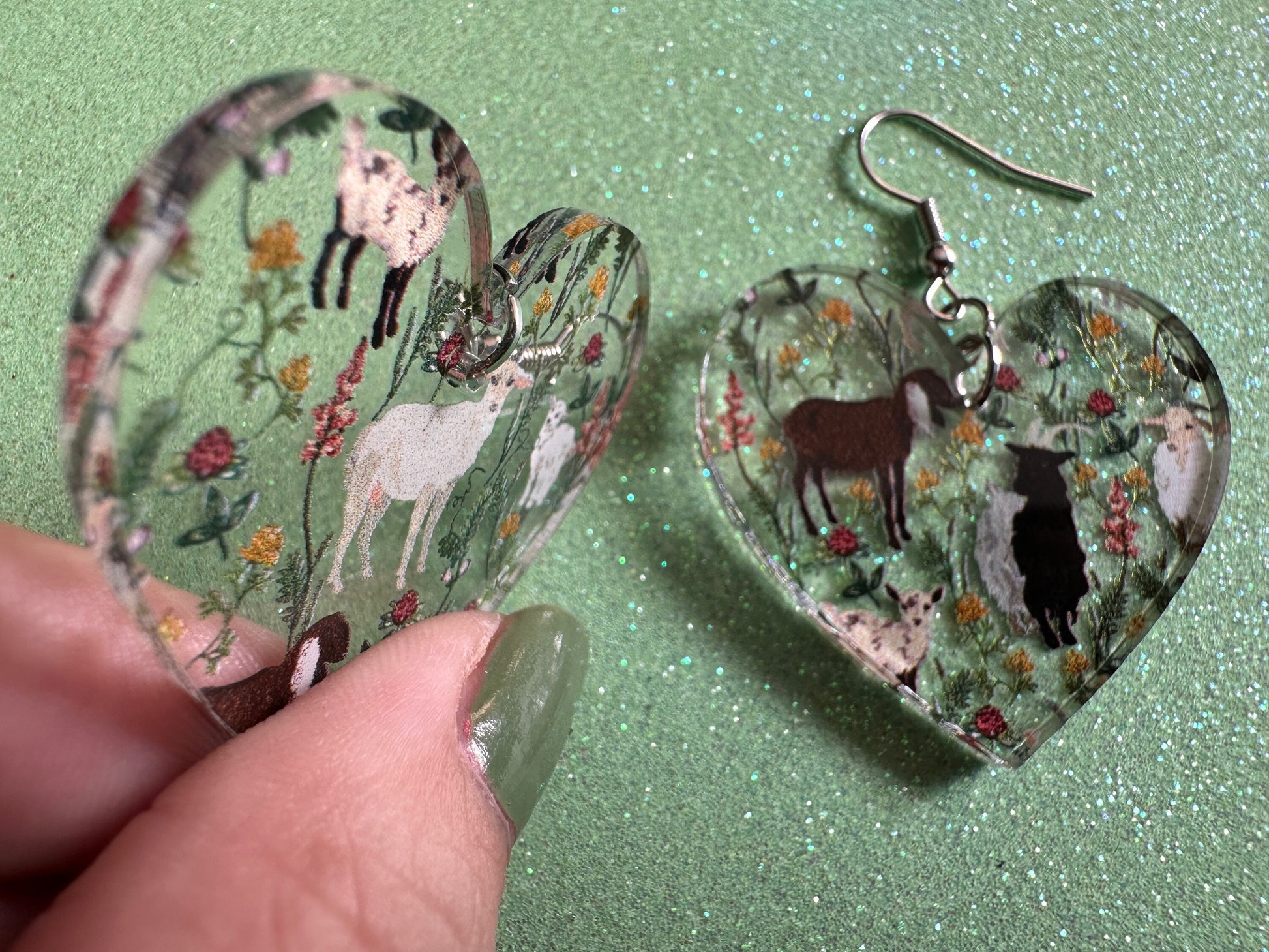 Goat Earrings: Laser Cut Acrylic Goats, Baby Goats, Kids, Farm, Animals, White Goat, Brown Goat, Black Goat, Best Gifts for Her/Him/Them