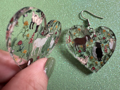 Goat Earrings: Laser Cut Acrylic Goats, Baby Goats, Kids, Farm, Animals, White Goat, Brown Goat, Black Goat, Best Gifts for Her/Him/Them