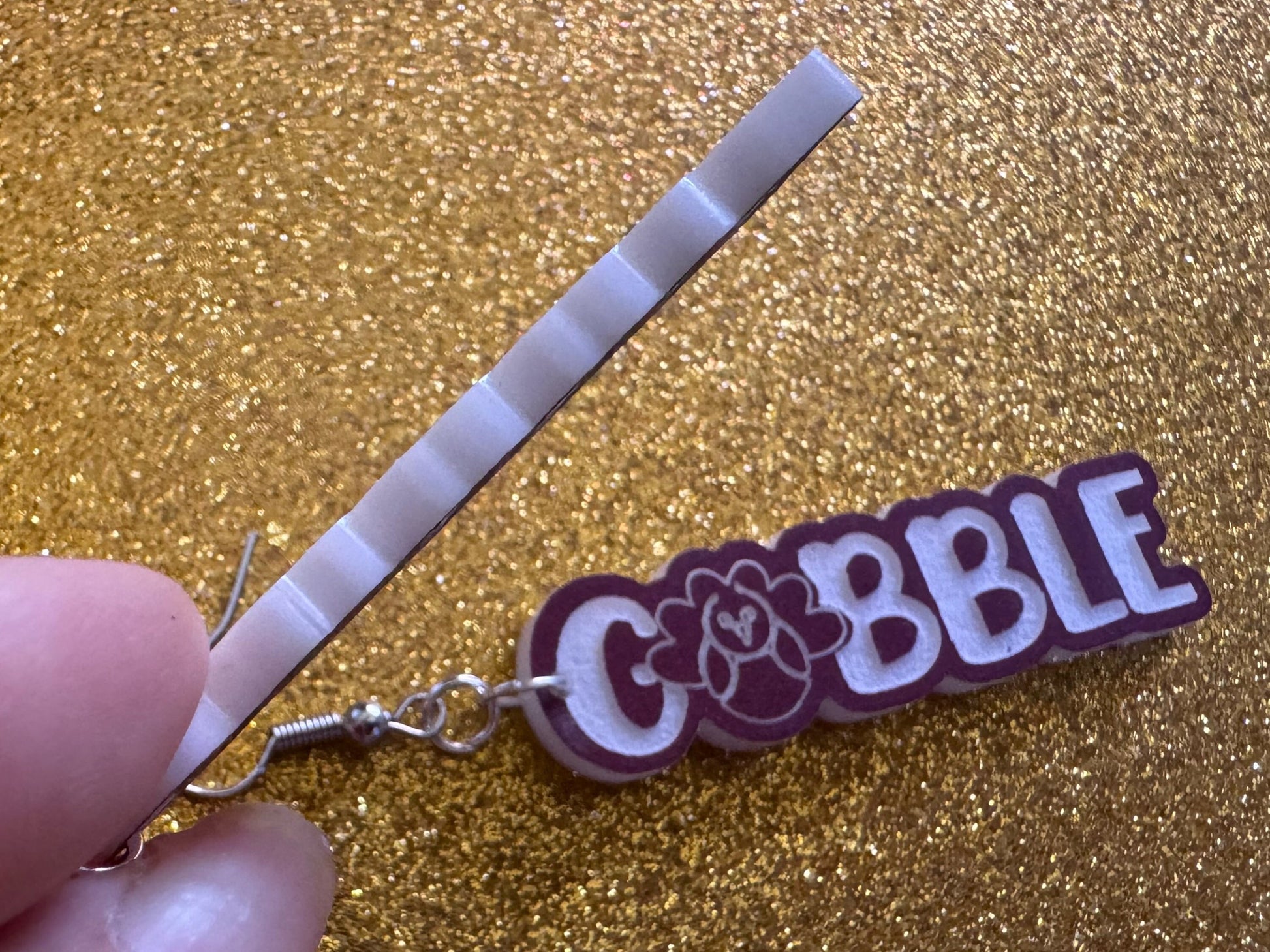 Gobble Turkey Earrings: Thanksgiving, Holiday, Gobble, Give Thanks, Best Gifts for Her/Him/Them