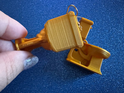 Gold 3D-Printed Toilet Earrings: Bathroom, Loo, Restroom, Water Closet WC, Novelty, Plumber, Porcelain Throne, Best Gifts for Her/Him/Them