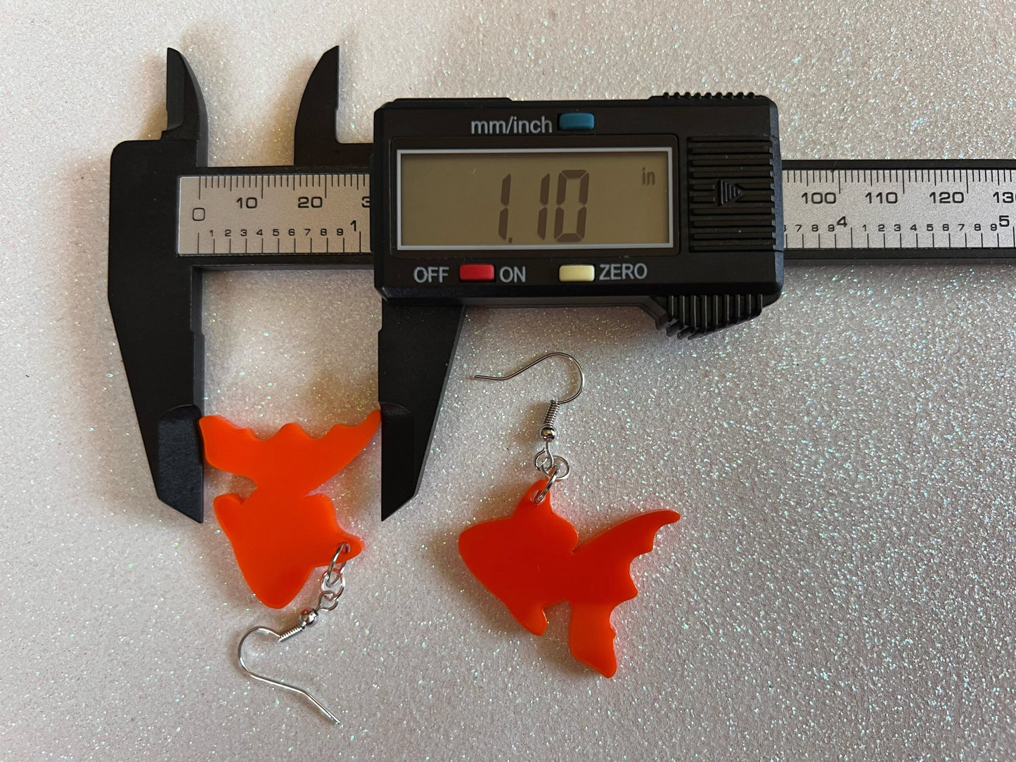 Goldfish Earrings: Laser Cut Acrylic Fish, Fishbowl, Aquarium, Animals, Orange Fishes, Best Gifts for Her/Him/Them