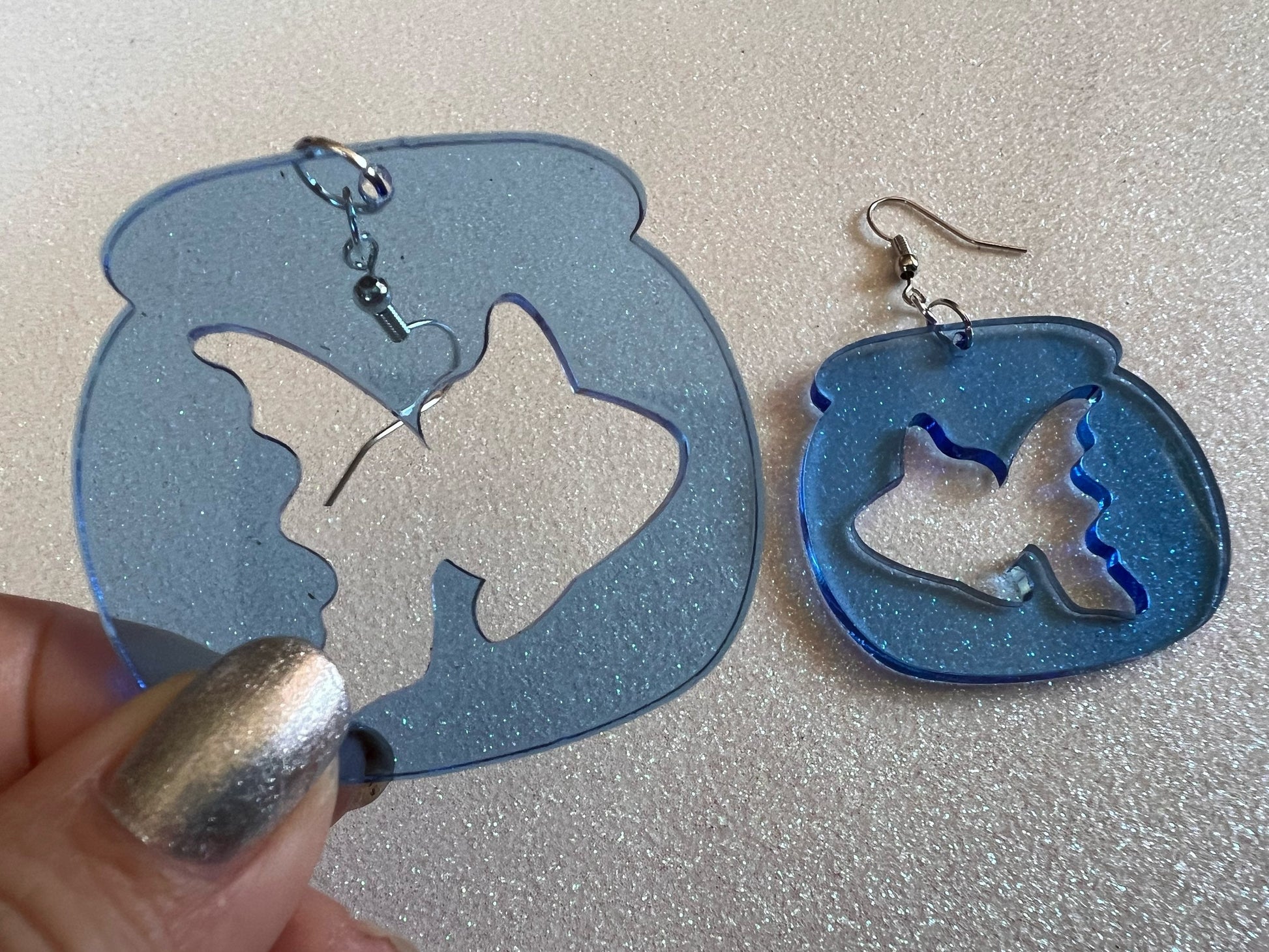 Goldfish Earrings: Laser Cut Acrylic Fishbowl, Gold Fish Bowl, Aquarium, Animals, Minimalist, Fishes, Best Gifts for Her/Him/Them