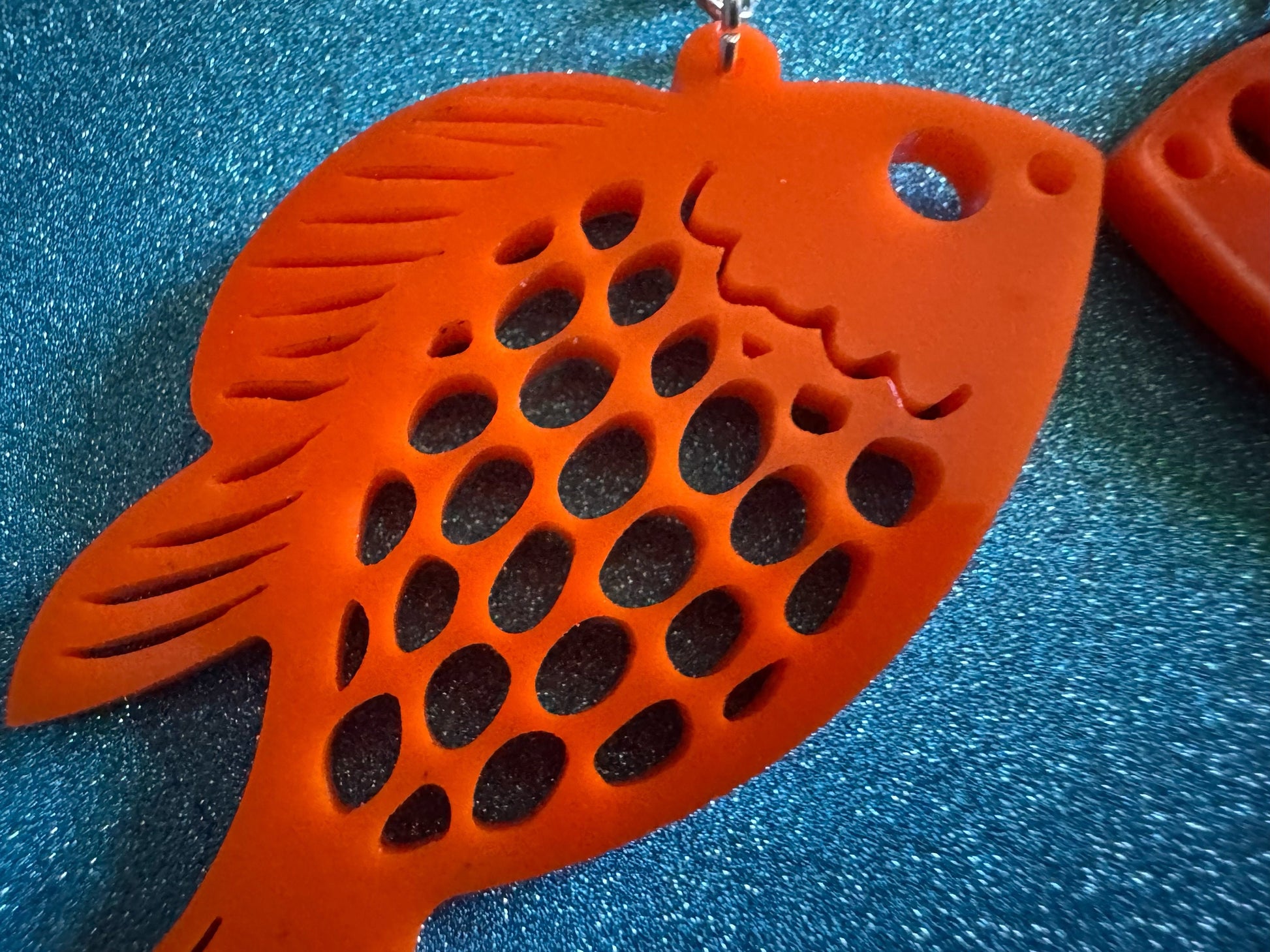 Goldfish Earrings: Laser Cut Acrylic Gold Fish, Fishbowl, Aquarium, Animals, Orange Fishes, Best Gifts for Her/Him/Them