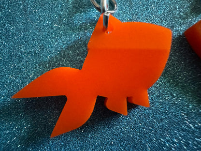 Goldfish Earrings: Laser Cut Acrylic Gold Fish, Fishbowl, Aquarium, Animals, Orange Fishes, Best Gifts for Her/Him/Them