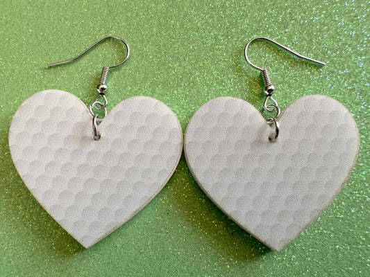 Golf Earrings: Laser Cut Acrylic Golf Print Earrings, Sports, Golfer, Golfing, Golf Balls, Retirement, Sport, Best Gifts for Her/Him/Them