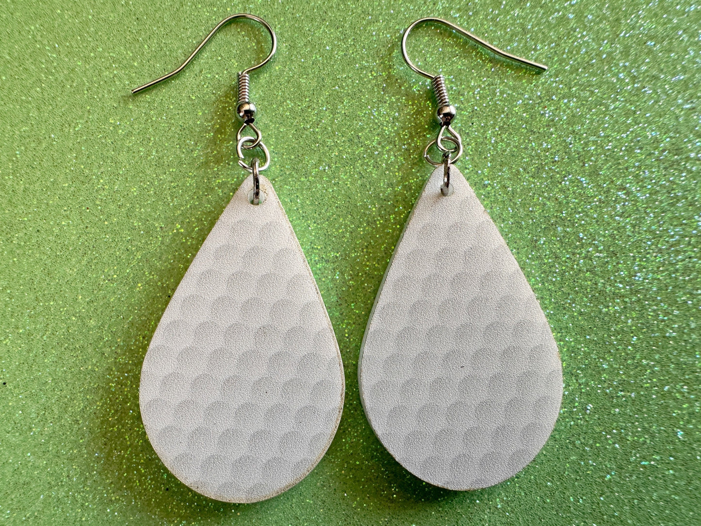 Golf Earrings: Laser Cut Acrylic Golf Print Earrings, Sports, Golfer, Golfing, Golf Balls, Retirement, Sport, Best Gifts for Her/Him/Them