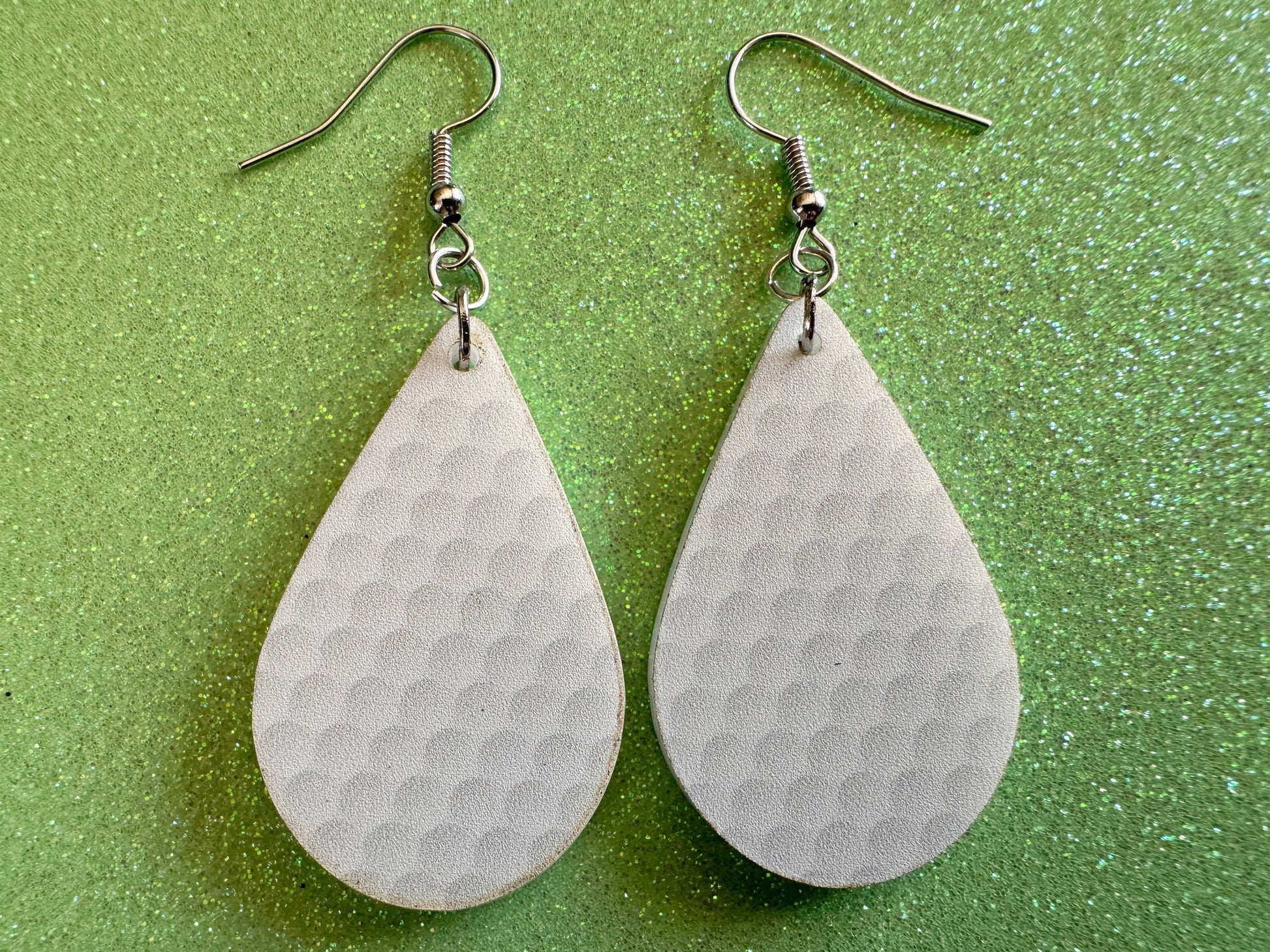Golf Earrings: Laser Cut Acrylic Golf Print Earrings, Sports, Golfer, Golfing, Golf Balls, Retirement, Sport, Best Gifts for Her/Him/Them