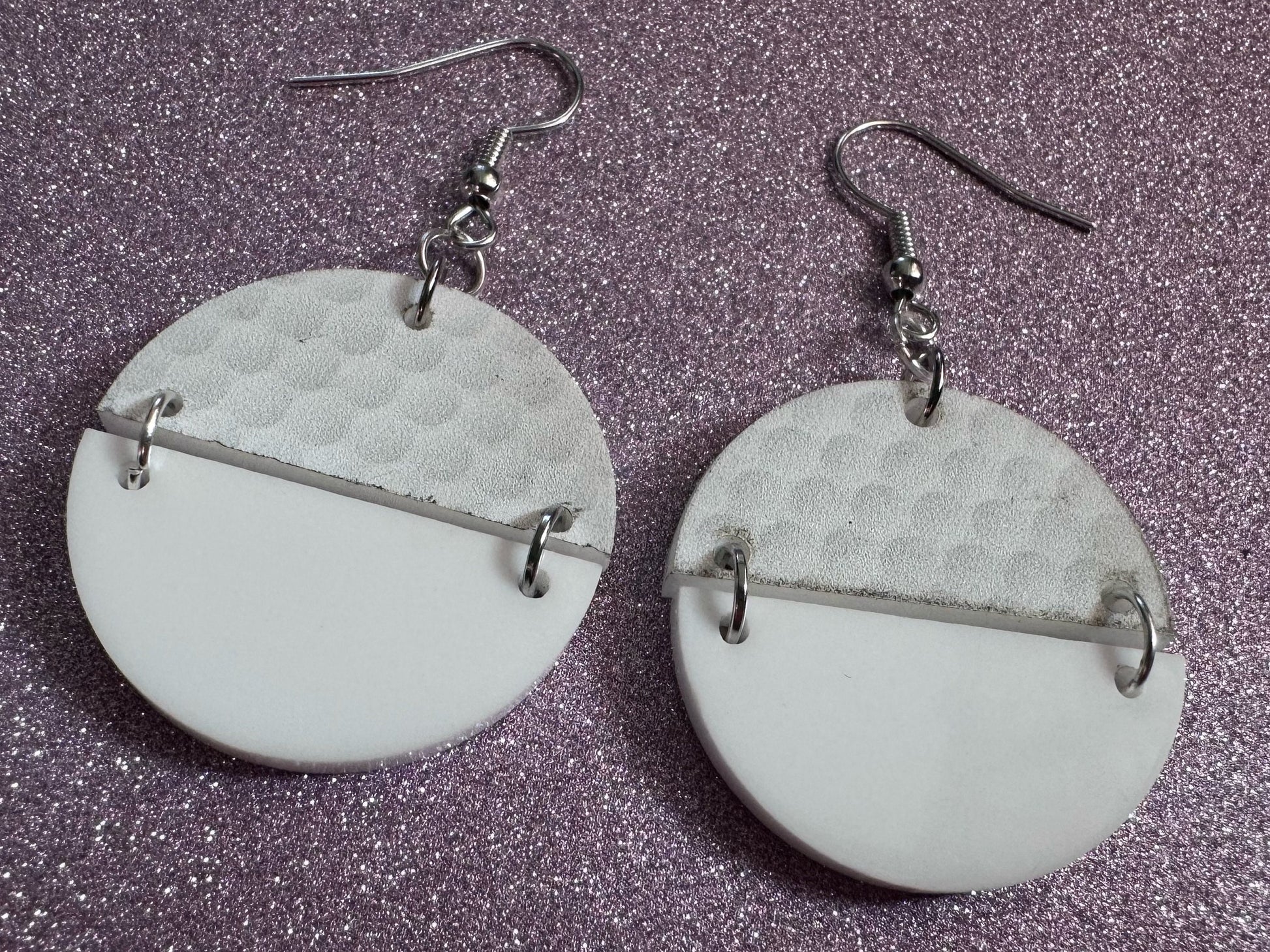 Golf Earrings: Laser Cut Acrylic Golf Print Earrings, Sports, Golfer, Golfing, Golf Balls, Retirement, Sport, Best Gifts for Her/Him/Them