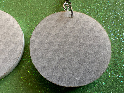 Golf Earrings: Laser Cut Acrylic Golf Print Earrings, Sports, Golfer, Golfing, Golf Balls, Retirement, Sport, Best Gifts for Her/Him/Them
