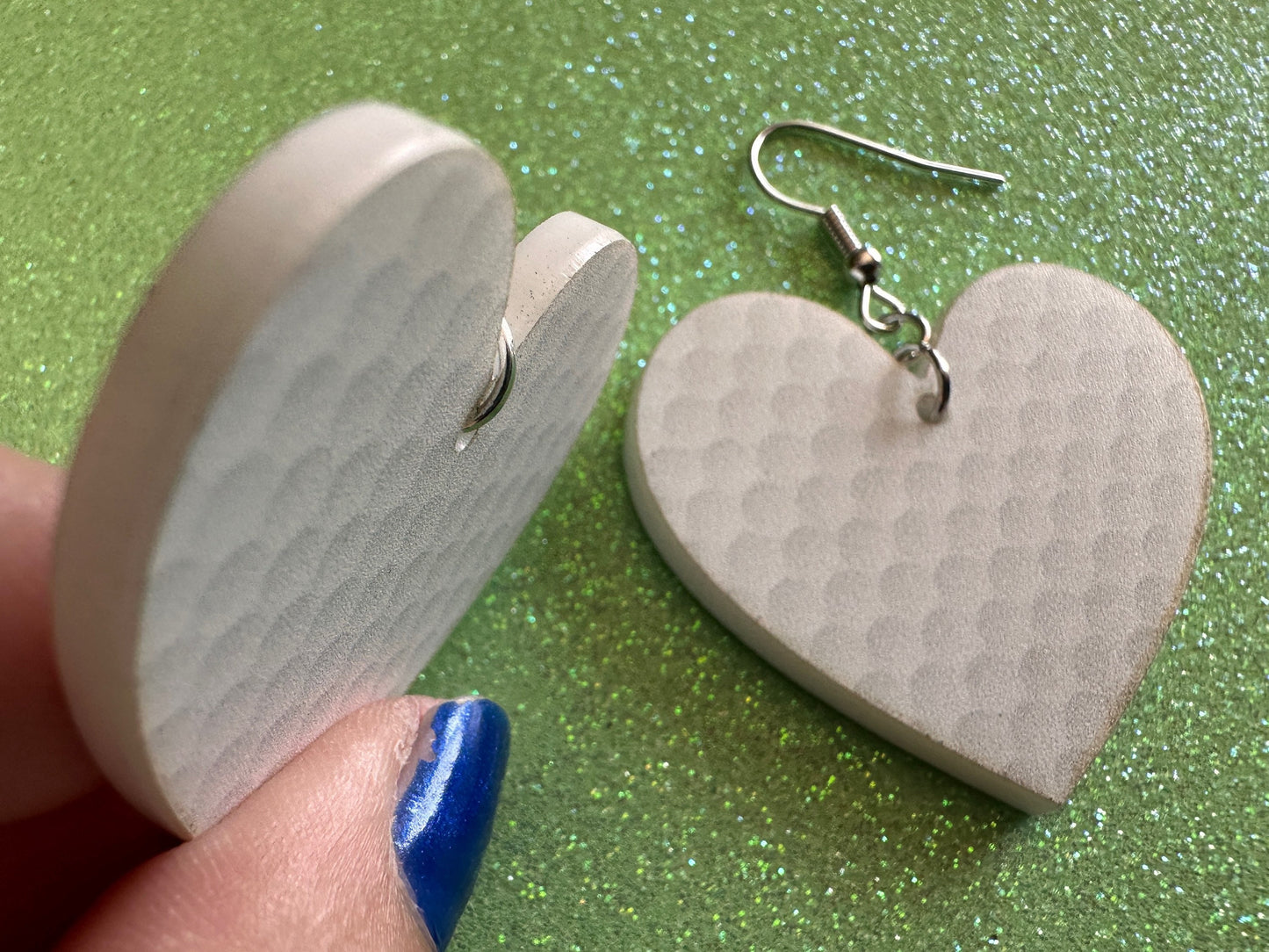 Golf Earrings: Laser Cut Acrylic Golf Print Earrings, Sports, Golfer, Golfing, Golf Balls, Retirement, Sport, Best Gifts for Her/Him/Them