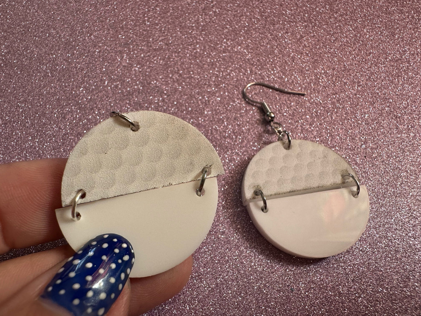 Golf Earrings: Laser Cut Acrylic Golf Print Earrings, Sports, Golfer, Golfing, Golf Balls, Retirement, Sport, Best Gifts for Her/Him/Them