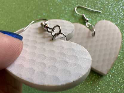 Golf Earrings: Laser Cut Acrylic Golf Print Earrings, Sports, Golfer, Golfing, Golf Balls, Retirement, Sport, Best Gifts for Her/Him/Them