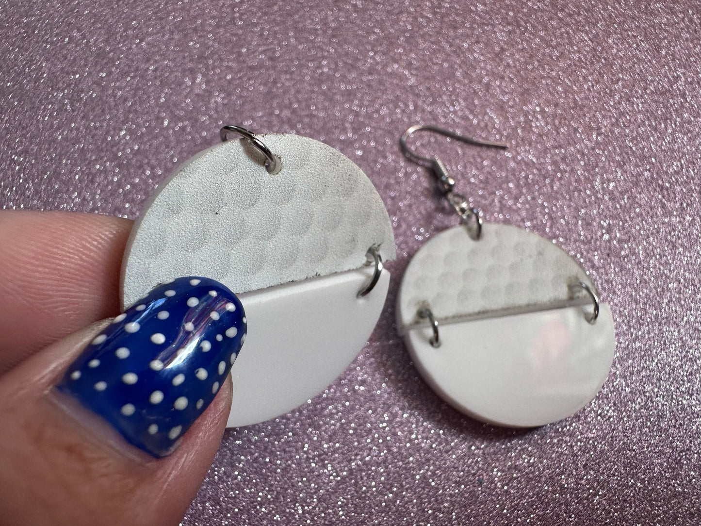 Golf Earrings: Laser Cut Acrylic Golf Print Earrings, Sports, Golfer, Golfing, Golf Balls, Retirement, Sport, Best Gifts for Her/Him/Them