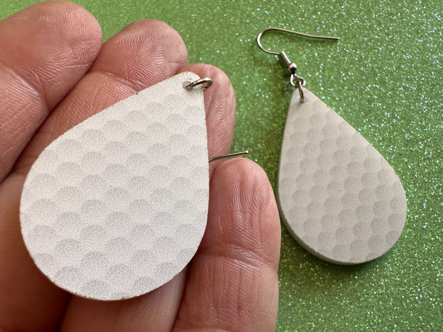Golf Earrings: Laser Cut Acrylic Golf Print Earrings, Sports, Golfer, Golfing, Golf Balls, Retirement, Sport, Best Gifts for Her/Him/Them