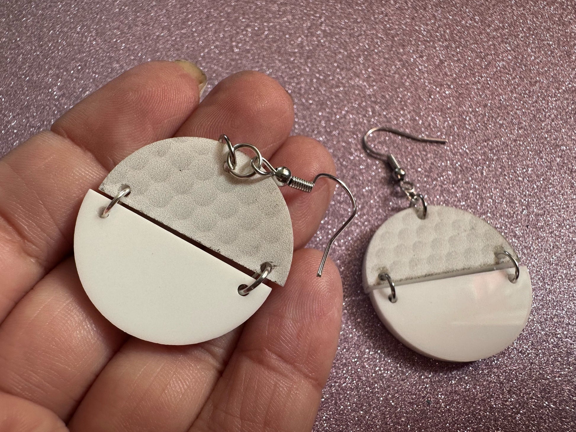 Golf Earrings: Laser Cut Acrylic Golf Print Earrings, Sports, Golfer, Golfing, Golf Balls, Retirement, Sport, Best Gifts for Her/Him/Them