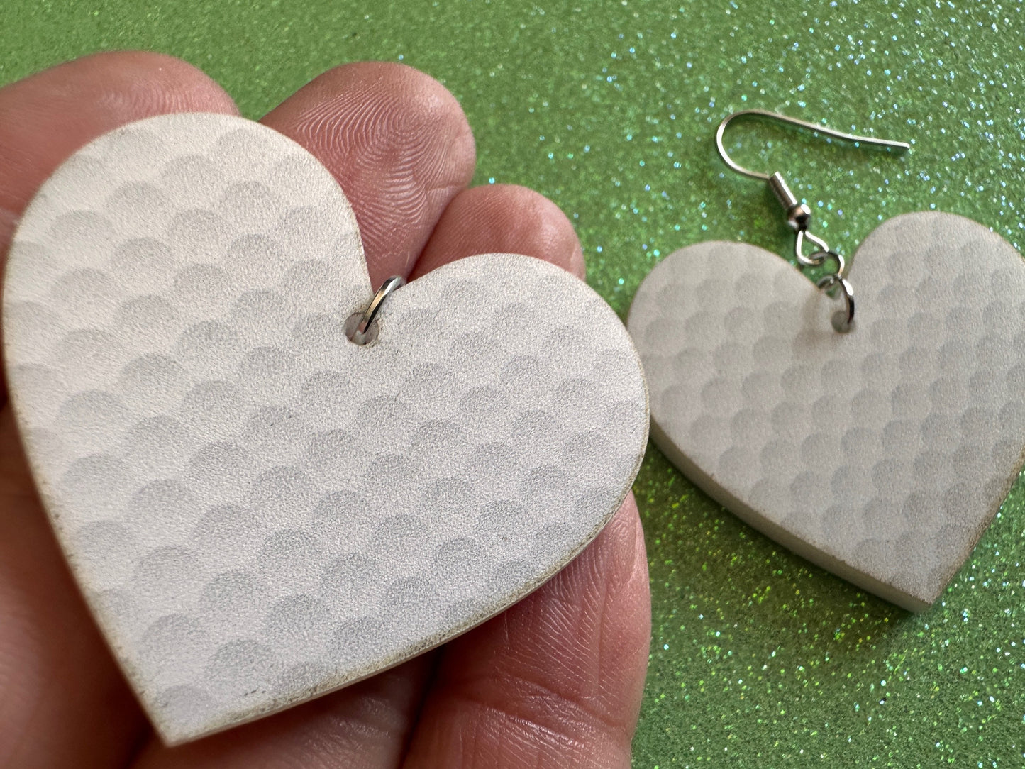 Golf Earrings: Laser Cut Acrylic Golf Print Earrings, Sports, Golfer, Golfing, Golf Balls, Retirement, Sport, Best Gifts for Her/Him/Them