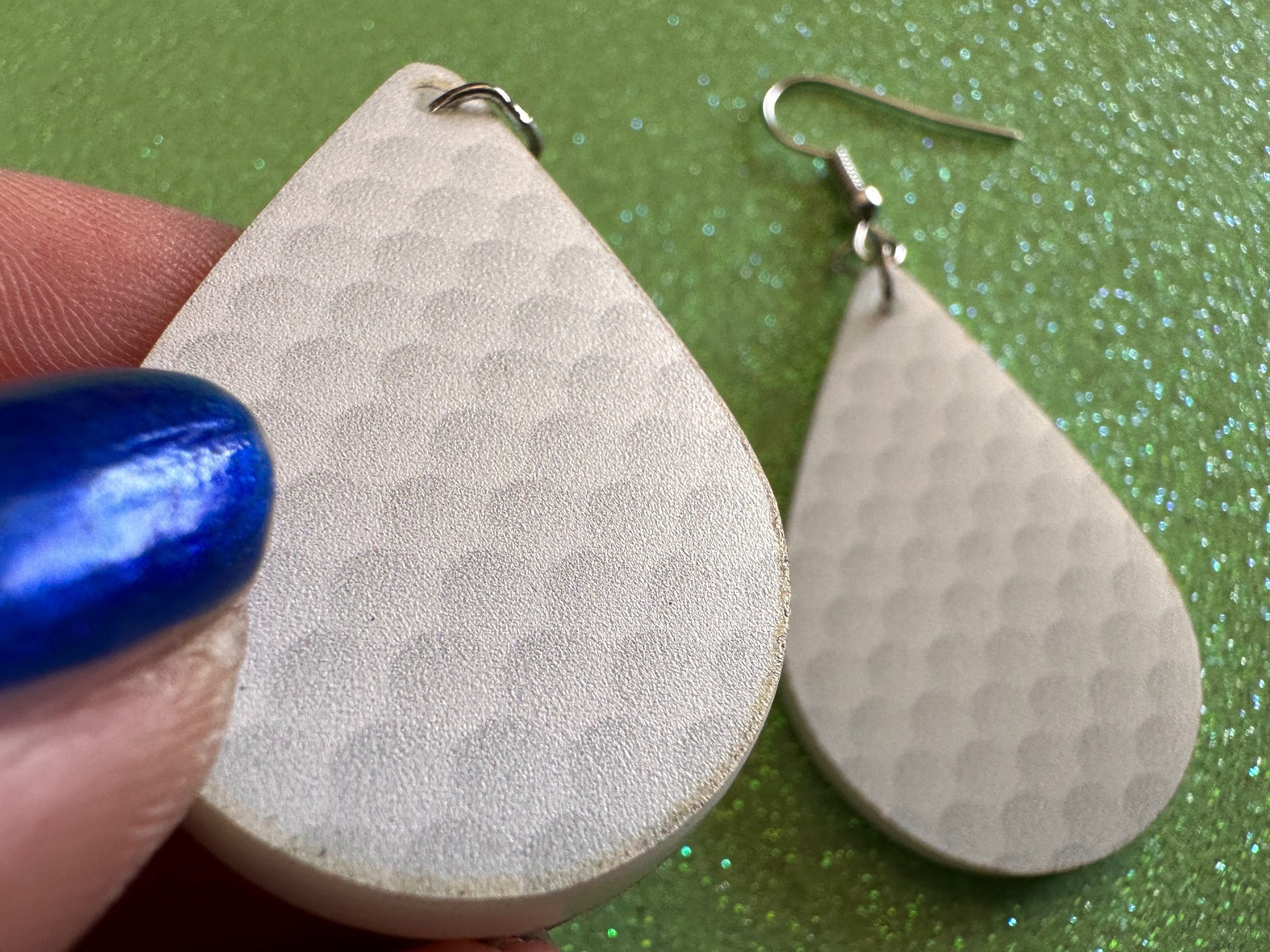 Golf Earrings: Laser Cut Acrylic Golf Print Earrings, Sports, Golfer, Golfing, Golf Balls, Retirement, Sport, Best Gifts for Her/Him/Them