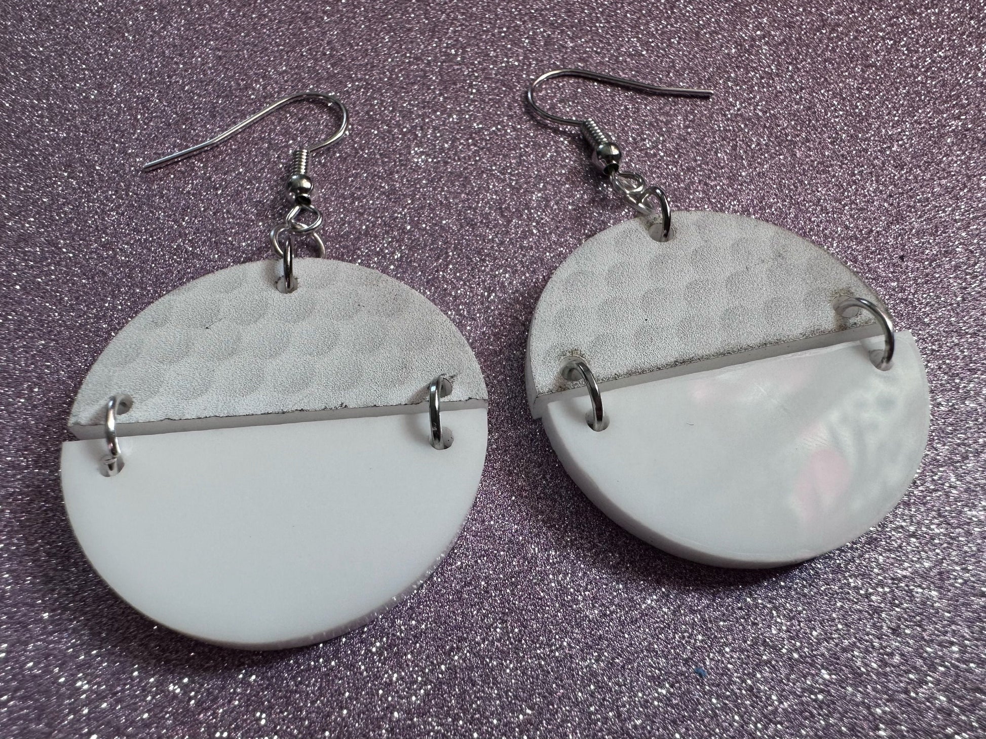 Golf Earrings: Laser Cut Acrylic Golf Print Earrings, Sports, Golfer, Golfing, Golf Balls, Retirement, Sport, Best Gifts for Her/Him/Them