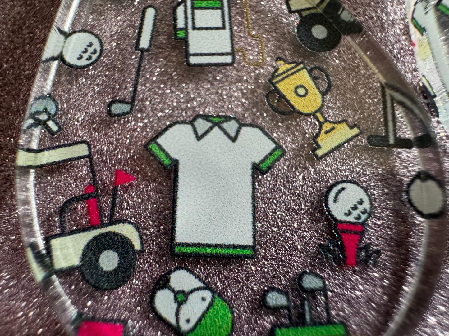 Golf Earrings: Laser Cut Acrylic Golf Theme Earrings, Sports, Golfer, Golfing, Golf Balls, Retirement, Sport, Best Gifts for Her/Him/Them
