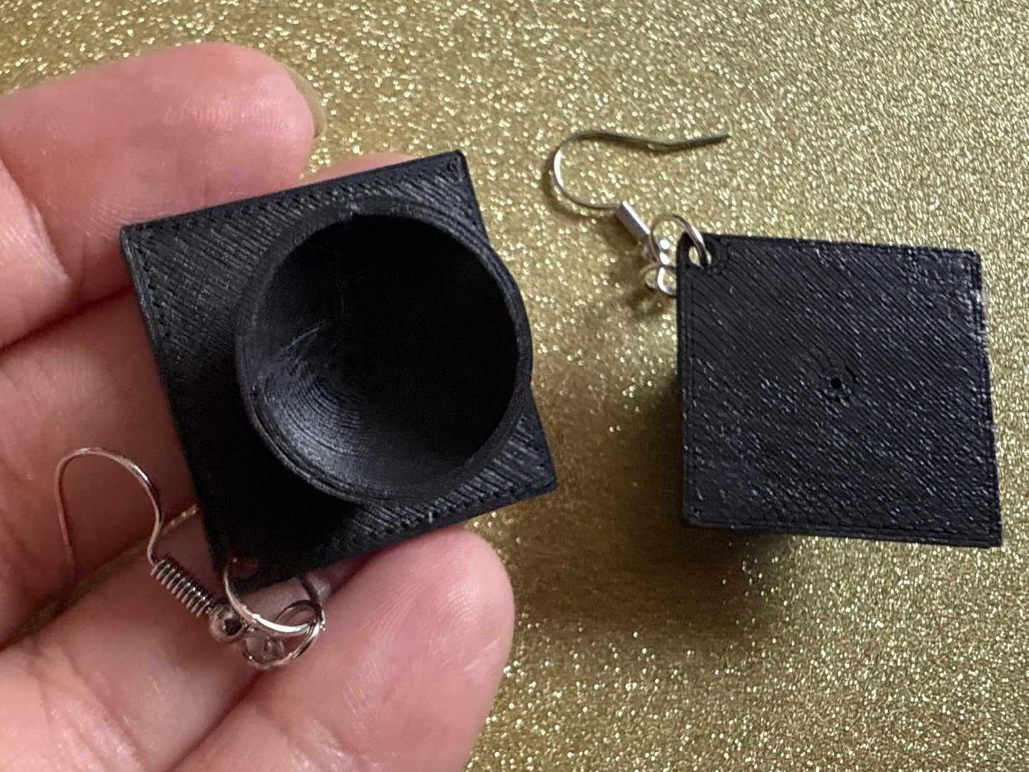 Graduation Hat Earrings: 3D Printed Earrings, Teacher, Student, Education, Graduate, High School, University, Best Gifts for Her/Him/Them