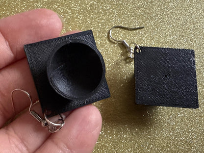 Graduation Hat Earrings: 3D Printed Earrings, Teacher, Student, Education, Graduate, High School, University, Best Gifts for Her/Him/Them