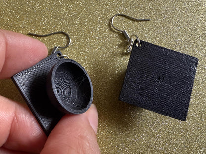 Graduation Hat Earrings: 3D Printed Earrings, Teacher, Student, Education, Graduate, High School, University, Best Gifts for Her/Him/Them