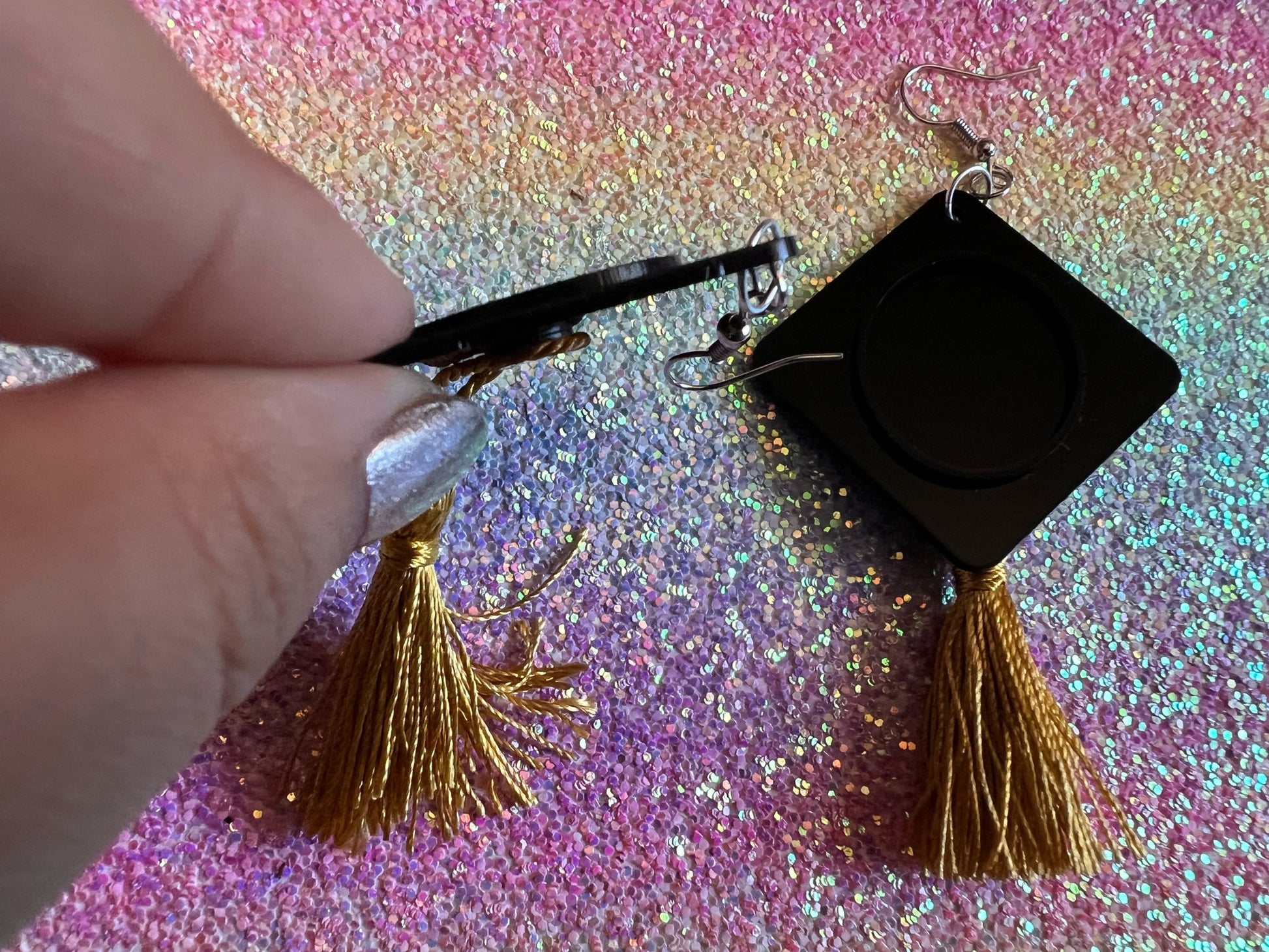 Graduation Hat Earrings: Laser Cut Acrylics, Teacher, Student, Education, Graduate, High School, University, Best Gifts for Her/Him/Them