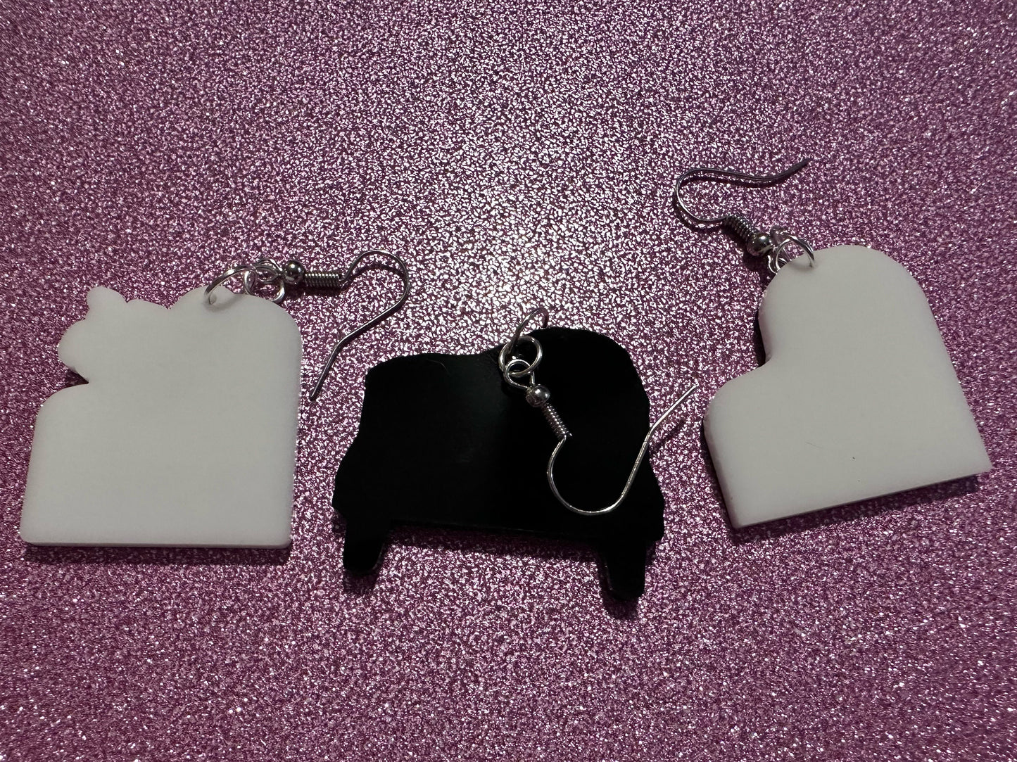 Grand Piano Earrings: Laser Cut Acrylic Pianos, Music, Musical Jewelry, Keyboard, Concert, Keyboards, Keys, Best Gifts for Her/Him/Them