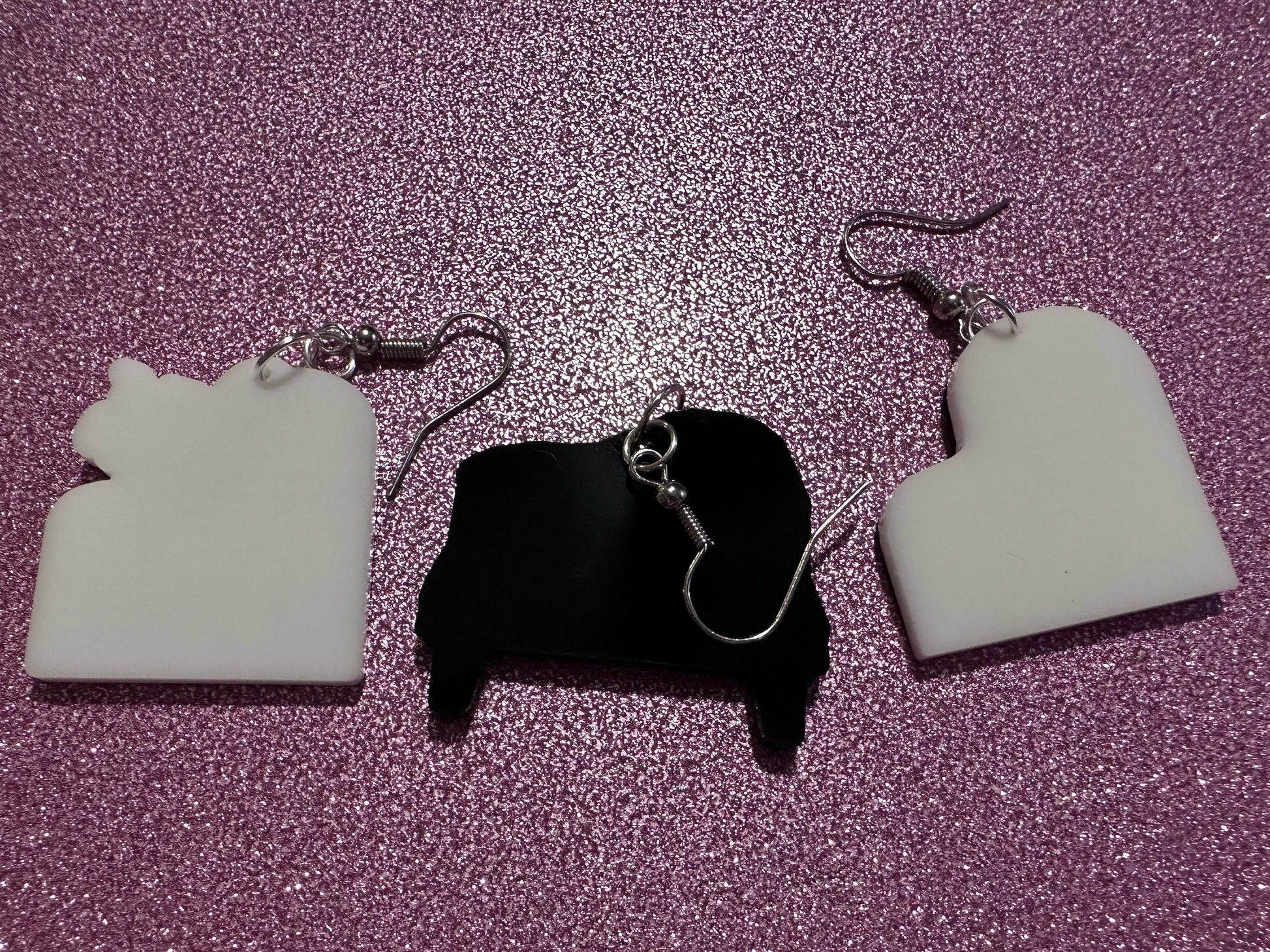 Grand Piano Earrings: Laser Cut Acrylic Pianos, Music, Musical Jewelry, Keyboard, Concert, Keyboards, Keys, Best Gifts for Her/Him/Them