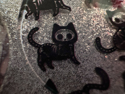 Halloween Cat Earrings: Laser Cut Acrylic Cat Skeletons, Black Cats, Spooky Cats, Kittens, Felines, Meow, Best Gifts for Her/Him/Them