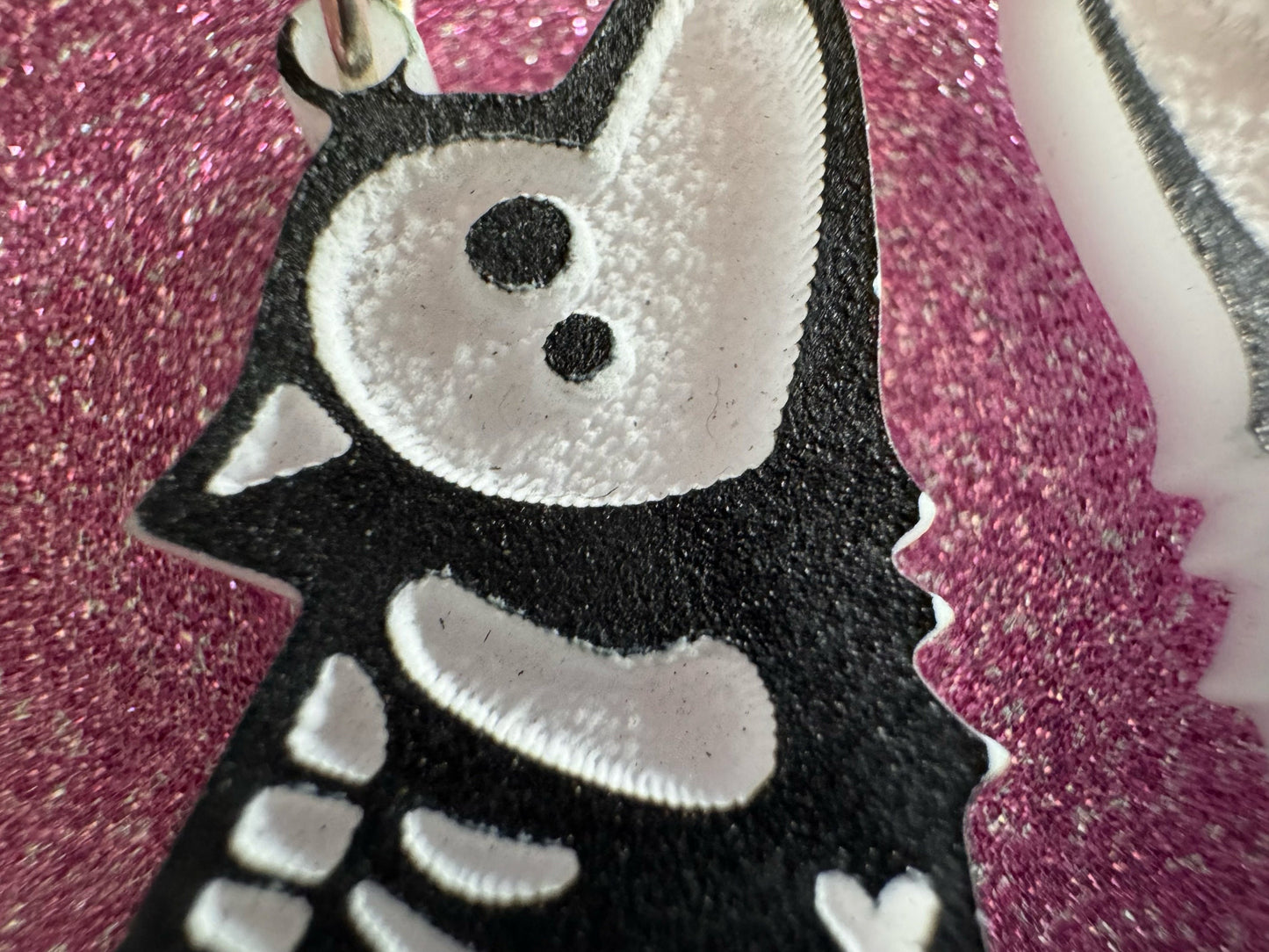 Halloween Dog Earrings: Laser Cut Acrylic Dog Skeletons, Beagle, Spooky Doggos, Doggies, Puppy, Pupper, Pup, Best Gifts for Her/Him/Them