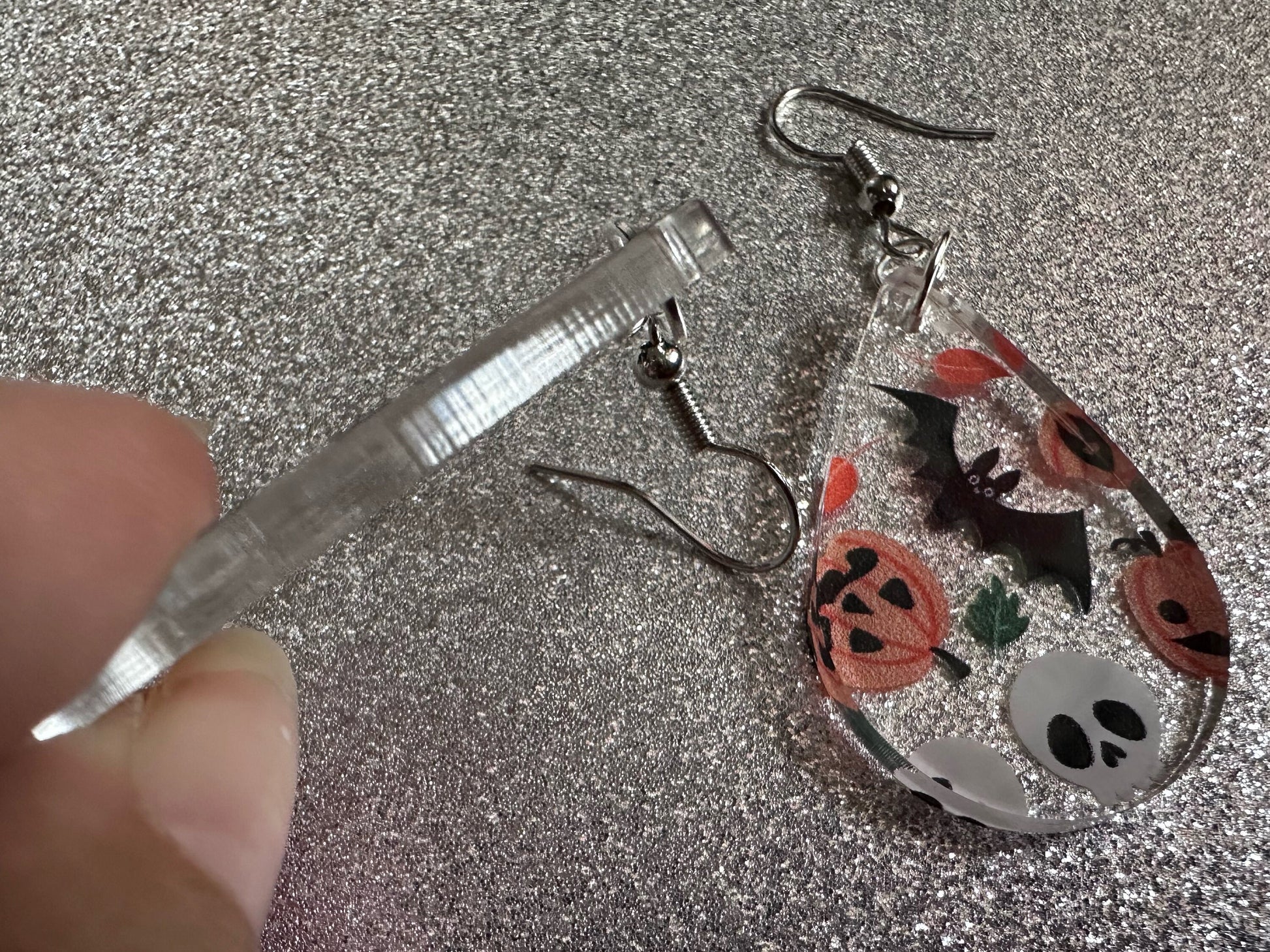 Halloween Earrings: Laser Cut Acrylic Pumpkins, Bats, Skulls, Skeletons, Fall Leaves, Spooky, Autumn, Spooky, Best Gifts for Her/Him/Them