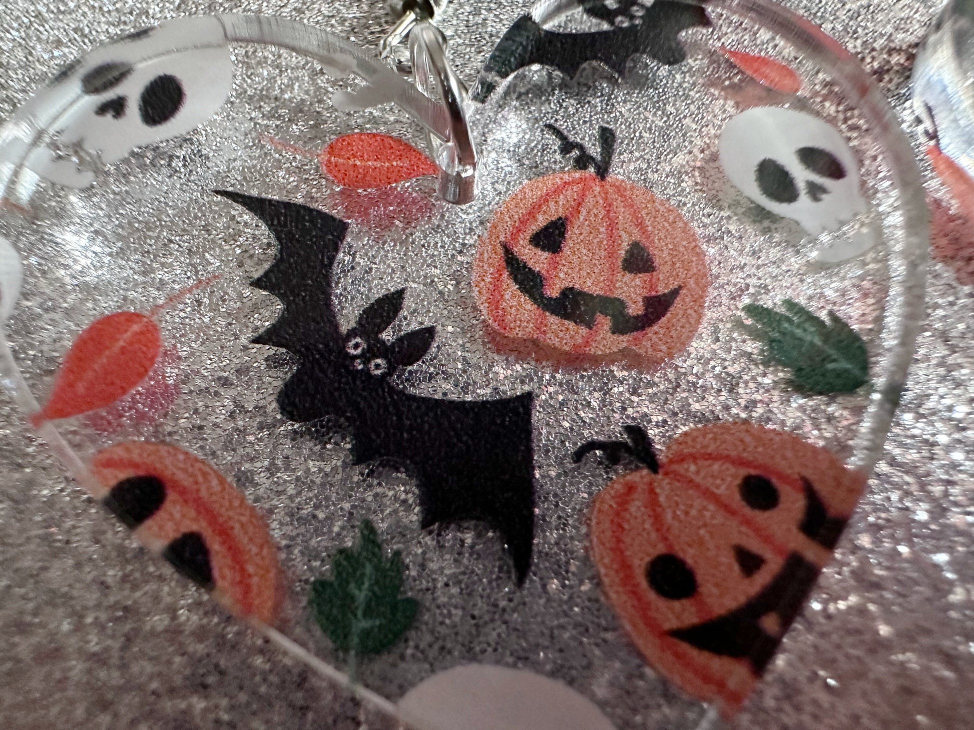 Halloween Earrings: Laser Cut Acrylic Pumpkins, Bats, Skulls, Skeletons, Fall Leaves, Spooky, Autumn, Spooky, Best Gifts for Her/Him/Them