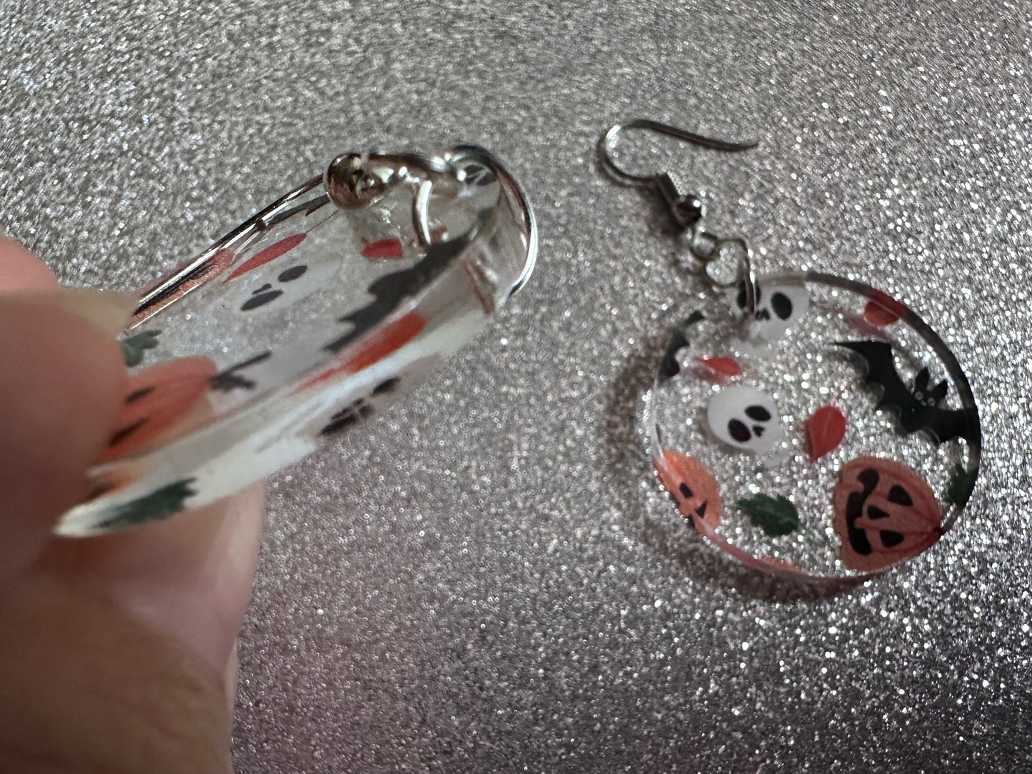Halloween Earrings: Laser Cut Acrylic Pumpkins, Bats, Skulls, Skeletons, Fall Leaves, Spooky, Autumn, Spooky, Best Gifts for Her/Him/Them