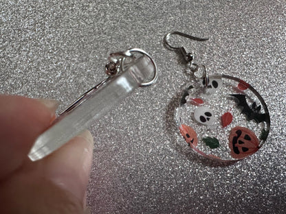 Halloween Earrings: Laser Cut Acrylic Pumpkins, Bats, Skulls, Skeletons, Fall Leaves, Spooky, Autumn, Spooky, Best Gifts for Her/Him/Them
