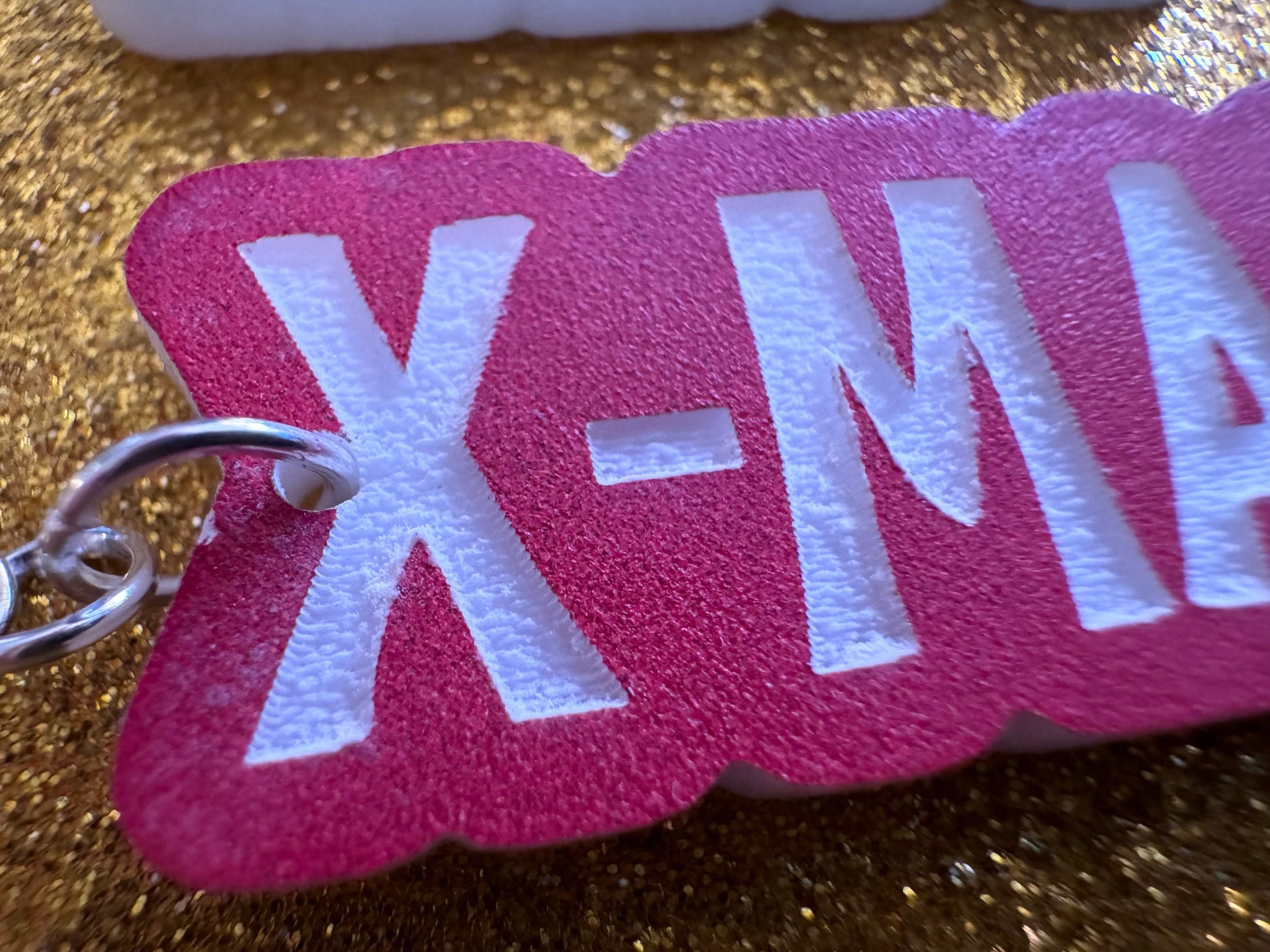 Happy X-Mas Earrings: Laser Cut Acrylic Christmas Text Earrings, X-mas, Winter Holidays, Santa Claus, Presents, Best Gifts for Her/Him/Them