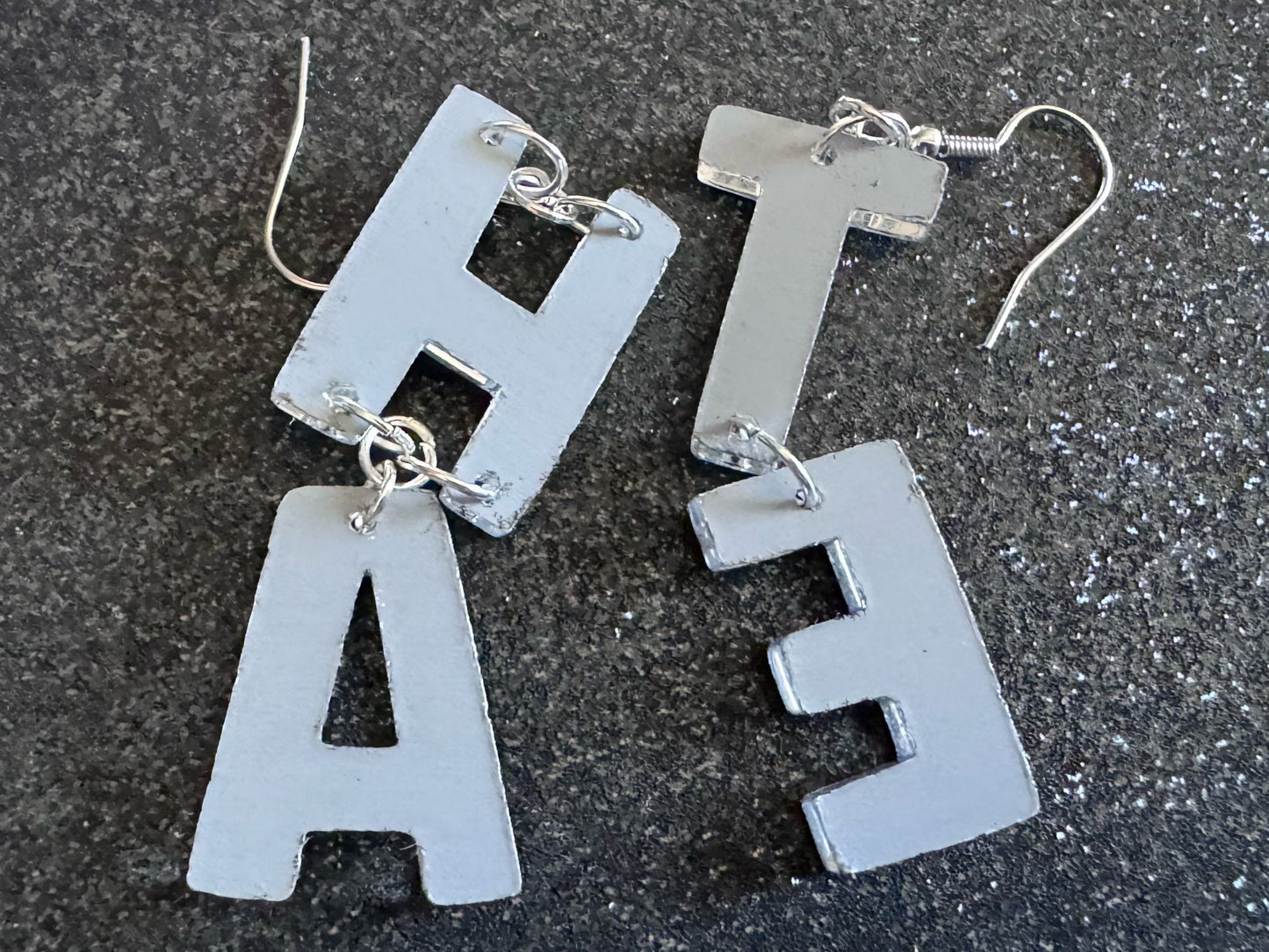 Hate Earrings: Laser Cut Words, Gag Gift, BFFS, Best Friend Gift, Girlfriends, Funny Bachelorette, Anniversary, Best Gifts for Her/Him/Them
