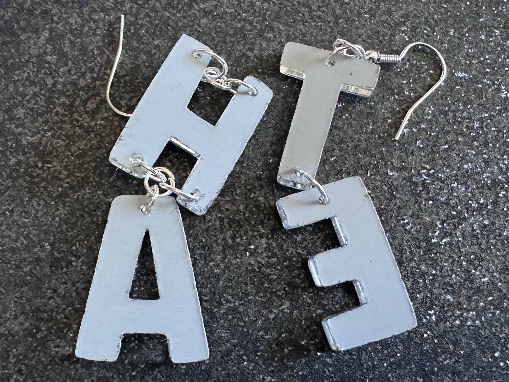 Hate Earrings: Laser Cut Words, Gag Gift, BFFS, Best Friend Gift, Girlfriends, Funny Bachelorette, Anniversary, Best Gifts for Her/Him/Them
