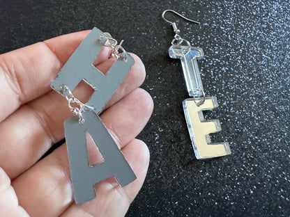 Hate Earrings: Laser Cut Words, Gag Gift, BFFS, Best Friend Gift, Girlfriends, Funny Bachelorette, Anniversary, Best Gifts for Her/Him/Them