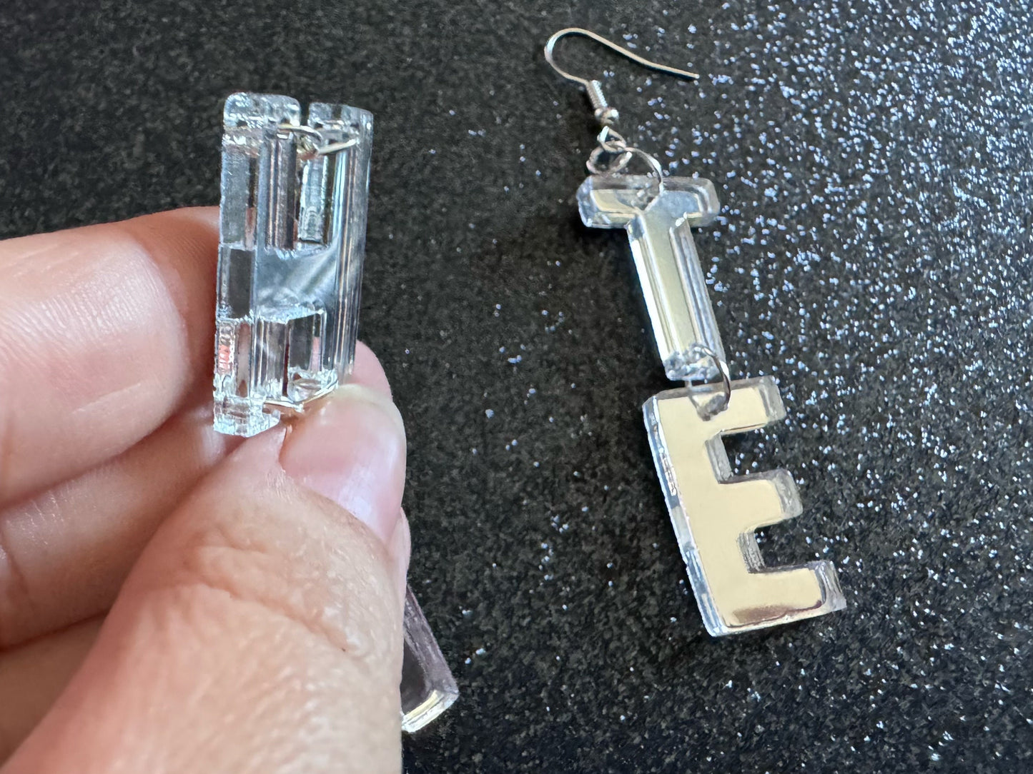 Hate Earrings: Laser Cut Words, Gag Gift, BFFS, Best Friend Gift, Girlfriends, Funny Bachelorette, Anniversary, Best Gifts for Her/Him/Them