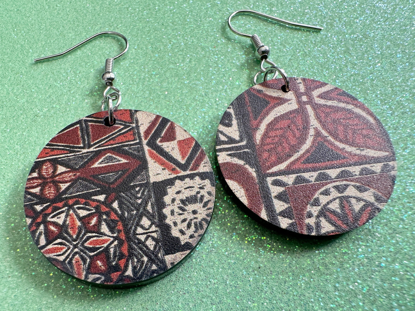 Hawaiian Earrings: Laser Cut Acrylic Polynesian Pattern, Traditional, Indigenous, Island, Native, Cultural, Hawaii, Gifts for Her/Him/Them
