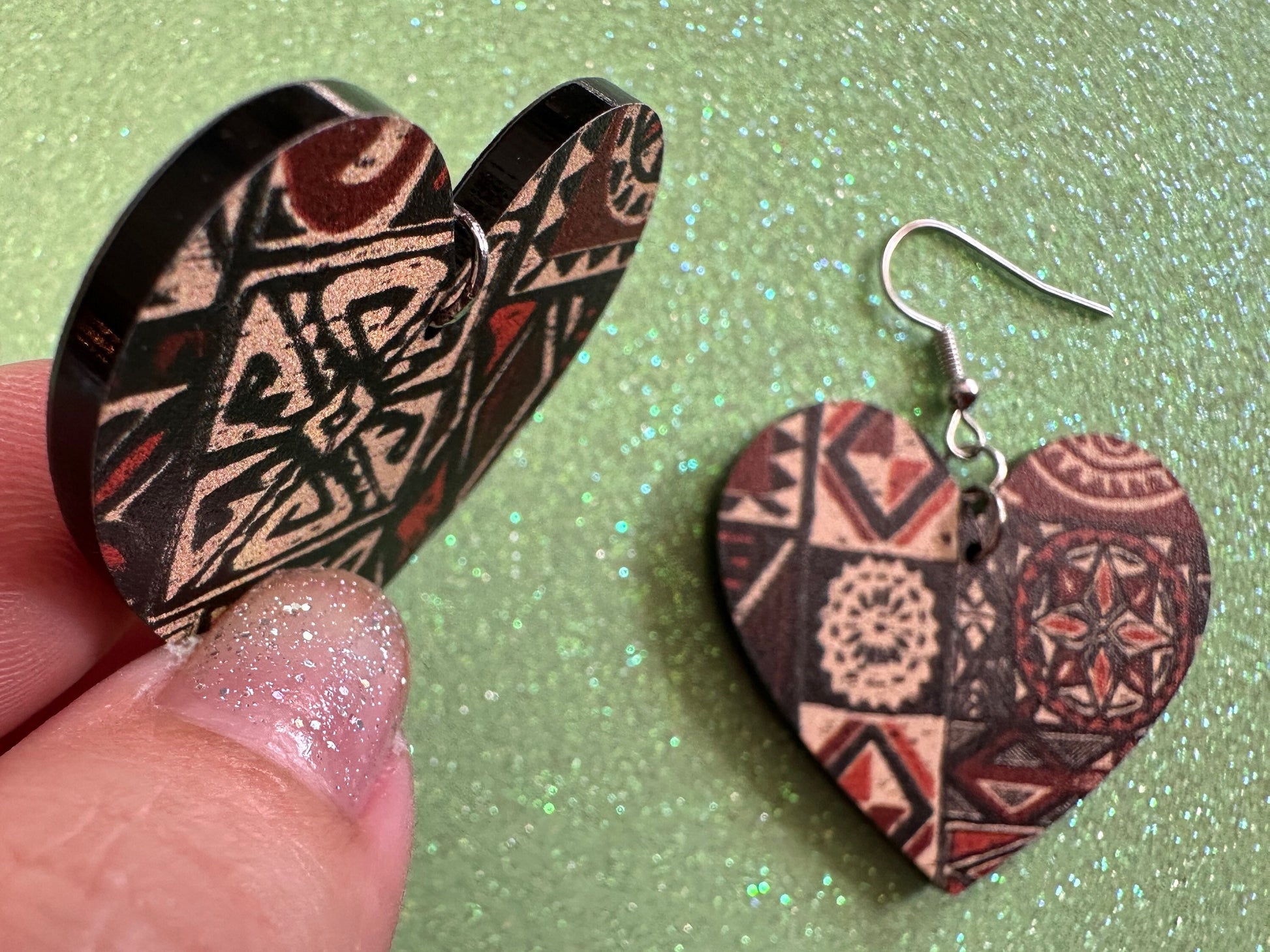 Hawaiian Earrings: Laser Cut Acrylic Polynesian Pattern, Traditional, Indigenous, Island, Native, Cultural, Hawaii, Gifts for Her/Him/Them