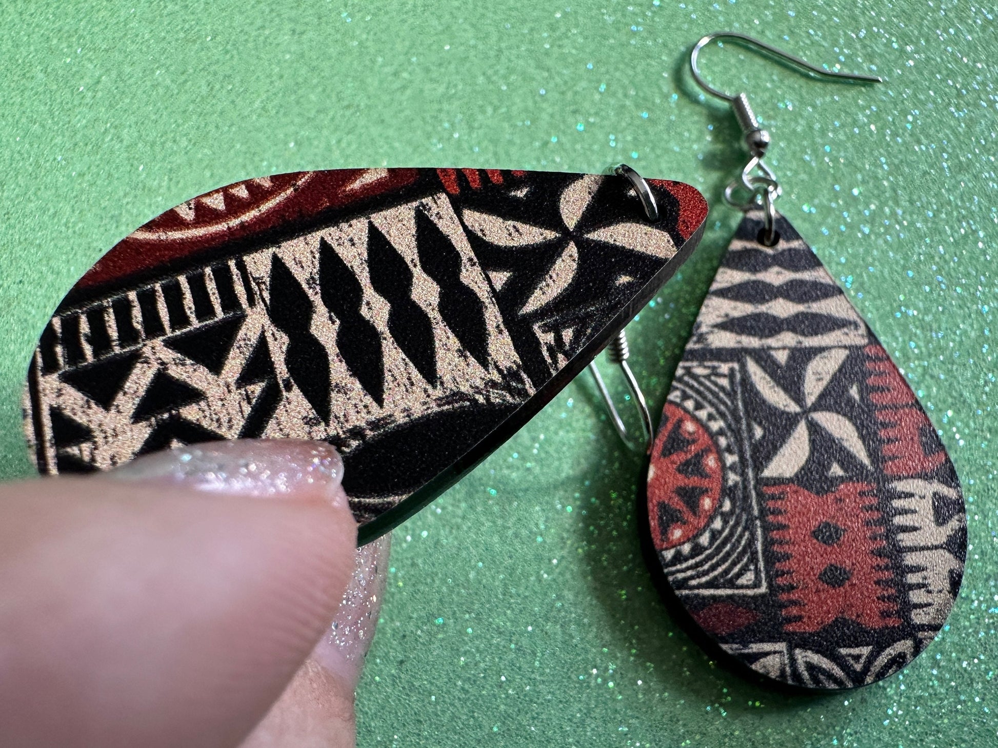 Hawaiian Earrings: Laser Cut Acrylic Polynesian Pattern, Traditional, Indigenous, Island, Native, Cultural, Hawaii, Gifts for Her/Him/Them