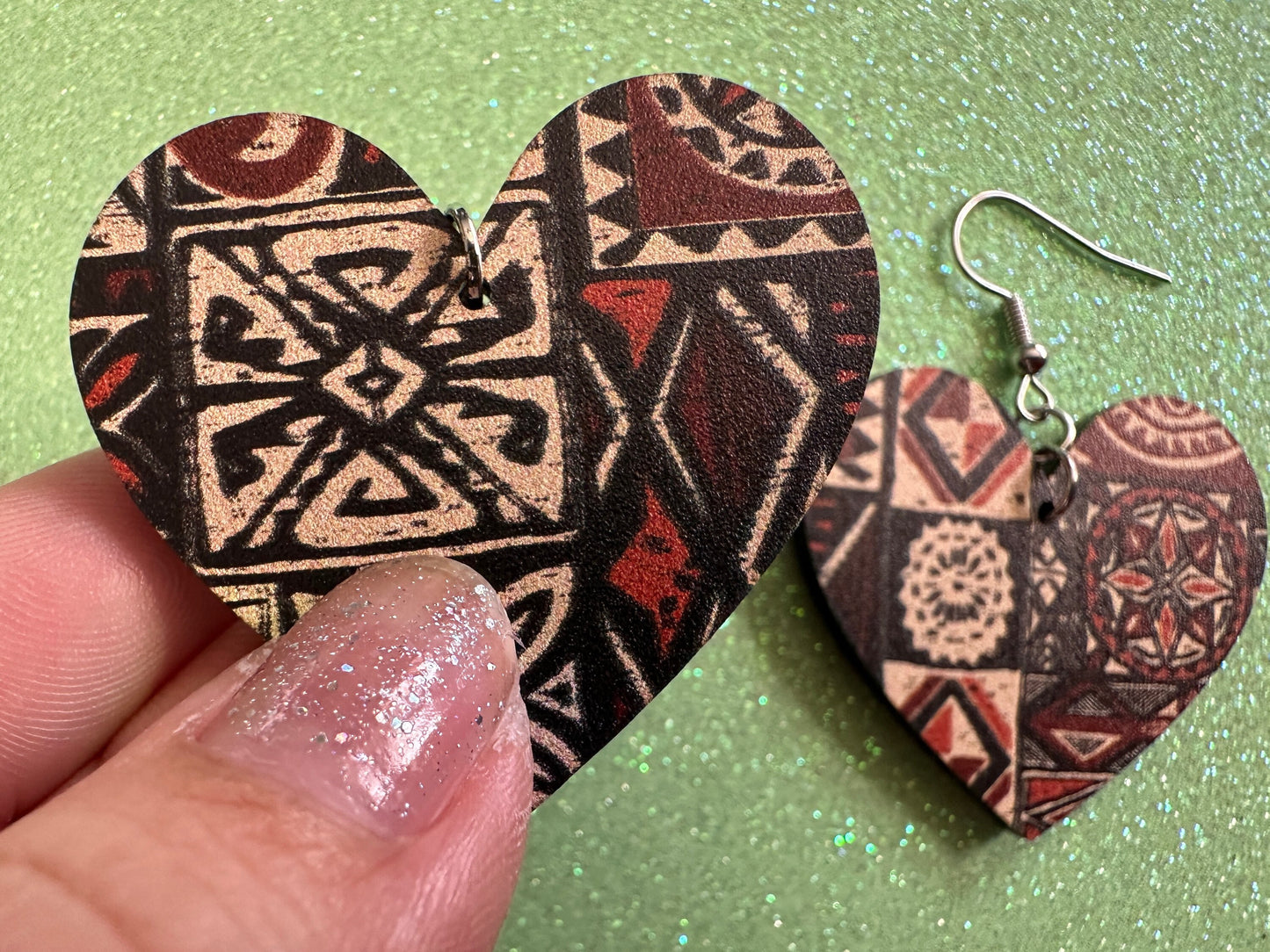 Hawaiian Earrings: Laser Cut Acrylic Polynesian Pattern, Traditional, Indigenous, Island, Native, Cultural, Hawaii, Gifts for Her/Him/Them