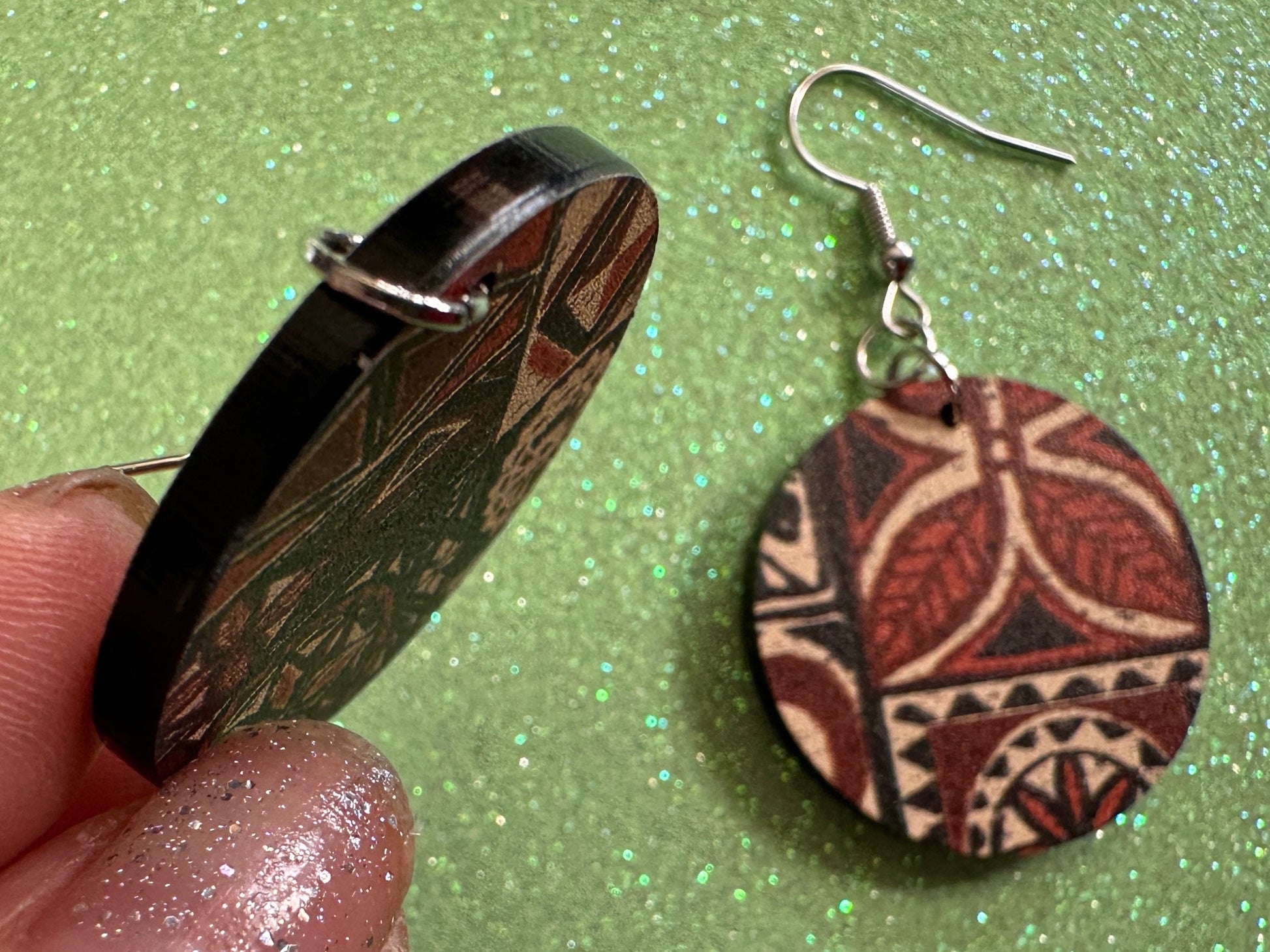 Hawaiian Earrings: Laser Cut Acrylic Polynesian Pattern, Traditional, Indigenous, Island, Native, Cultural, Hawaii, Gifts for Her/Him/Them