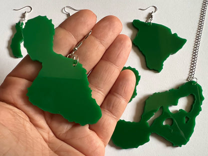 Hawaiian Islands Earrings: Laser Cut Acrylic Maui, Oahu, Kauai, Big Island, Niihau, Aloha, Best Gifts for Her/Him/Them