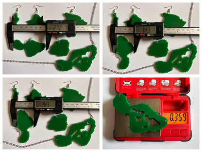Hawaiian Islands Earrings: Laser Cut Acrylic Maui, Oahu, Kauai, Big Island, Niihau, Aloha, Best Gifts for Her/Him/Them